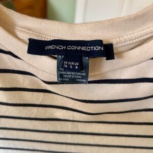 French Connection Navy and White Striped Dress